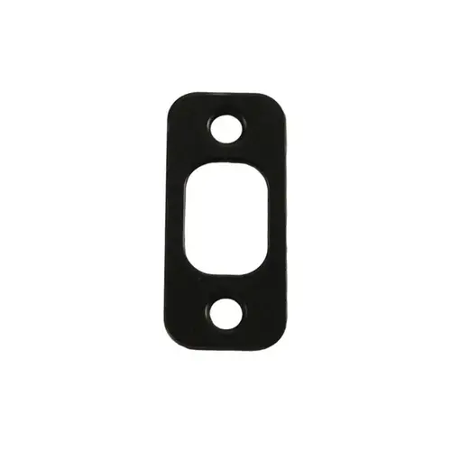 Kwikset 85063-514 1" x 2-1/4" Radius Corner Deadbolt Strike Iron Black Finish