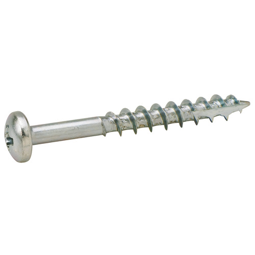 Zip-R Screw, Pan Head, #2 Phillips Drive 8 mm 2" #8 Partially Threaded 4 mm #8 x 2", partial thread, zinc Zinc plated