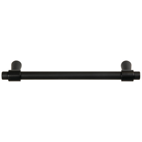 Handle, Zinc 128 157 x 33 mm Destine Collection, Matt black, 128 mm CTC Black, matt