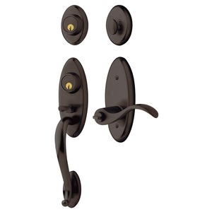 Landon Two Point Left Hand Single Cylinder Tubular Handleset Venetian Bronze Finish