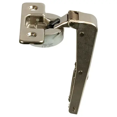 Blind Corner Concealed Hinge, Salice, 110 degree Opening Angle, Nickel-Plated inset for screw fixing Screw mounted Salice Silentia +, Screw mounting; inset overlay; Model C7P6NE9AC