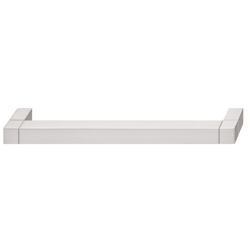 Handle, Aluminum 128 142 x 34 mm Cube Collection, Brushed nickel, 128 CTC Nickel plated, brushed