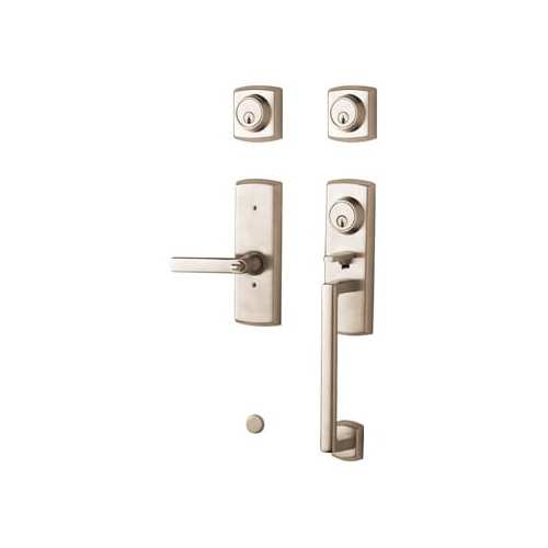 Estate Soho Tubular Handleset Satin Nickel