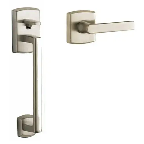 Estate Soho Tubular Handleset Lifetime PVD Satin Nickel