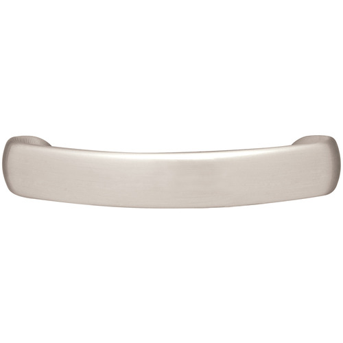 Handle, Zinc, Brushed Nickel Bella Italiana Collection, 96 mm CTC Nickel plated, brushed