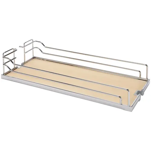 Tray Set, Dispensa 508 x 518 x 105 mm 520.7 mm 521 mm For Pantry Pull-Out & Base Pull-Out II, Chrome/maple, width 20" Shelf: Maple Surround: Chrome