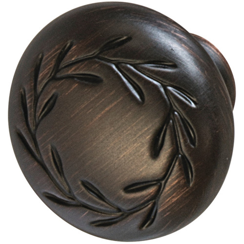 Knob, Natures Splendor, BP1581ORB Zinc alloy, oil rubbed bronze, Height: 27 mm, Knob diameter: 33 mm oil rubbed bronze