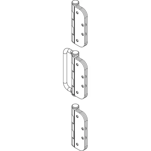 Mortise Offset Hinge/Handle Set Al Fresco Summit, Satin Finish satin-finish