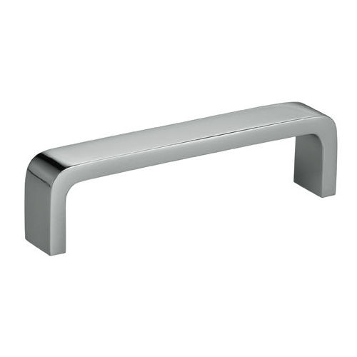 3-3/4" Center to Center Square Cabinet Pull Bright Chrome Finish