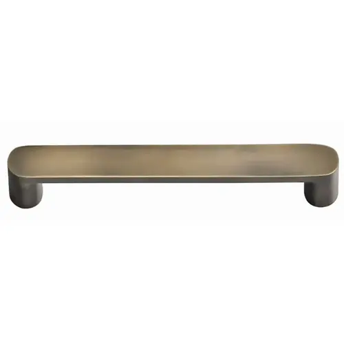 Omnia 9028/102.5 4" Center to Center Oval Modern Cabinet Pull Antique Brass Finish