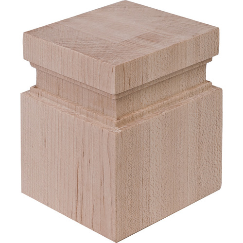 Bunn Foot, 3 5/16 x 3 5/16 x 4" Maple Prairie Collection, Maple