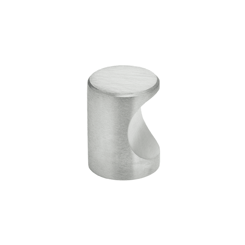 1" Modern Finger Cabinet Knob Satin Chrome Finish