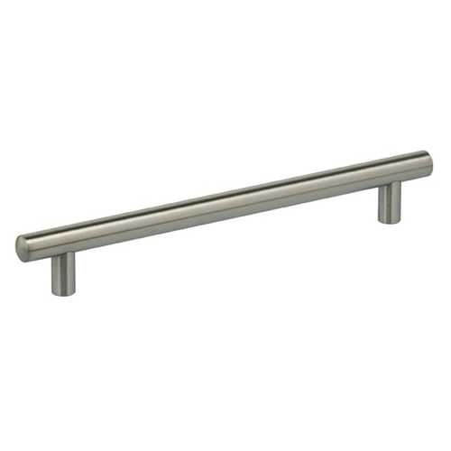 7-5/8" Center to Center Thick Cabinet Bar Pull Satin Stainless Steel Finish