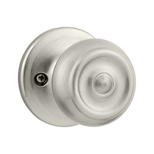 Phoenix Interior Single Cylinder Handleset Trim in Brown Box Satin Nickel Finish