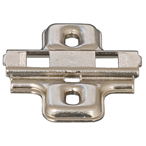 Clip Mounting Plate, Clip-on, For screw fixing with chipboard screws Nickel-plated steel Nickel plated