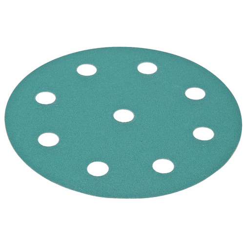 Abrasive FilmBac Disc, 5" Premium, Aluminum Oxide, Hook-N-Loop, 9 Holes P2000 2000 grit