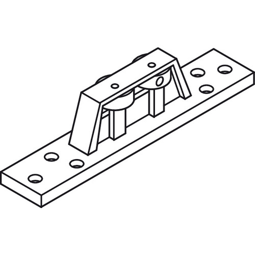 Sliding Door Hardware, With 2 Horizontal Offset Wheels Straightaway 400