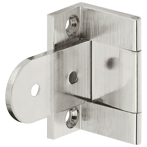 Cranked Butt Hinge, Neuform, Brass, for Overlay Doors 9/16" for Door Thickness 15-16 mm, Polished nickel polished, Nickel plated