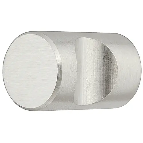 Knob 25 mm 12 mm Stainless steel, quality 1.4305/AISI 303, matt brushed, Height: 25 mm, Knob diameter: 12 mm matt brushed