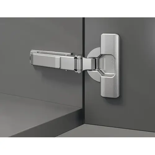 Concealed Hinge, Salice 200 Series, 94 degree Opening Angle, Silentia+, Nickel Plated Half Overlay, C2RBGE9, Dowel