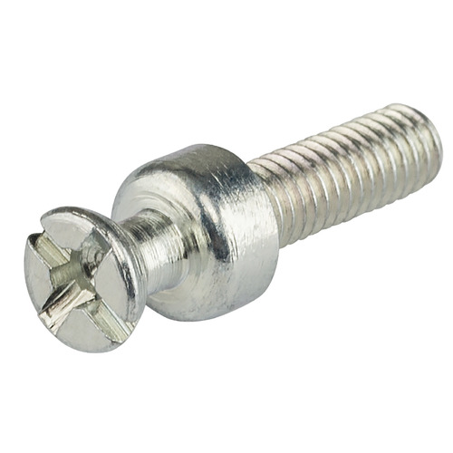 Male Double-Ended Bolt, S20, Rafix 20 System 5mm bolt hole, galvanized Zinc plated