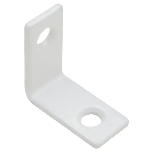 Angle Bracket, Epoxy Coated 27 x 27 x 15 mm, steel, White