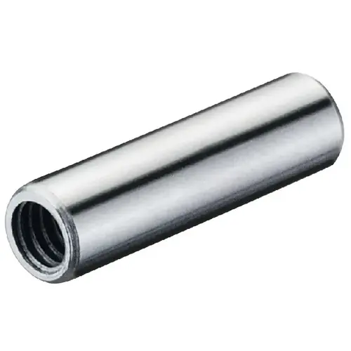 Sleeve, With M4 internal thread, steel 24 - 29 mm 18 mm For wood thickness: 24-29 mm, galvanized, length L: 18 mm Zinc plated