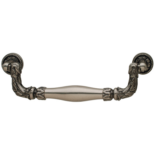 Bail Handle, Zinc 128 150 x 18 mm Artisan Collection, Pewter, 128 mm CTC oil rubbed bronze, Pewter effect