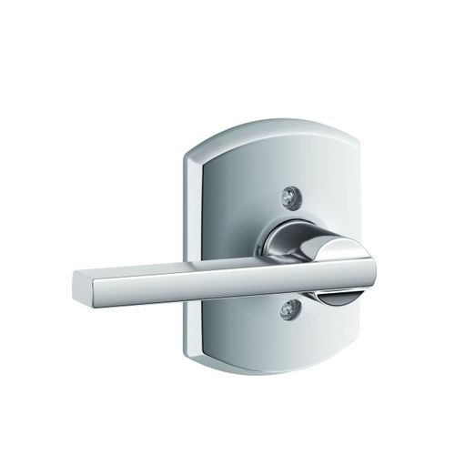 F170 Latitude Lever Single Dummy Trim With Greenwich Trim Bright Polished Chrome