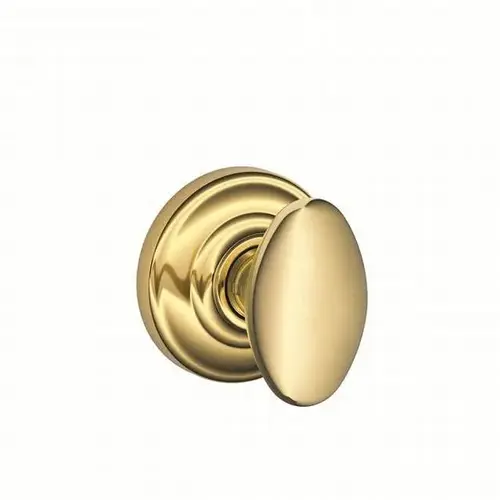 Siena Knob with Andover Rose Half Dummy Bright Brass Finish