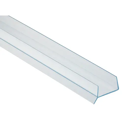 Plinth profile, with sealing lip 5/8" 16 mm Length 2.5 m, transparent, for panel thickness: 16 mm Transparent, Transparent