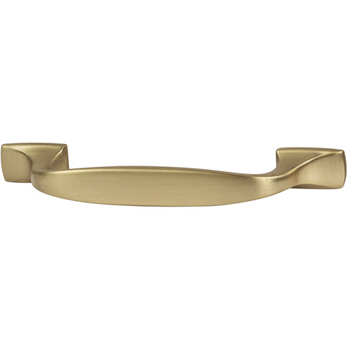 Handle, Zinc 3" 76 110 x 27 mm Highland Ridge Collection, gold champagne, (3") 76 mm CTC Gold colored, Nickel plated