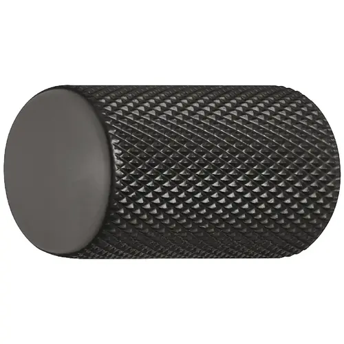 Knob, Trend Aluminum, matt, Black, Height: 28 mm, Knob diameter: 17 mm Black, matt