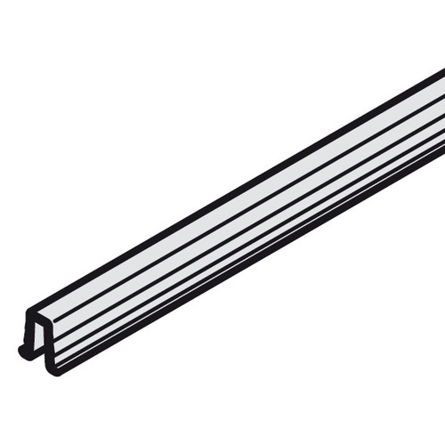 Lower Guide Channel, For Slido F-Line21 8' 2 7/16" for Slido Classic IF/MF/VF, Slido Design IF, Length: 8' 2 7/16" Gray