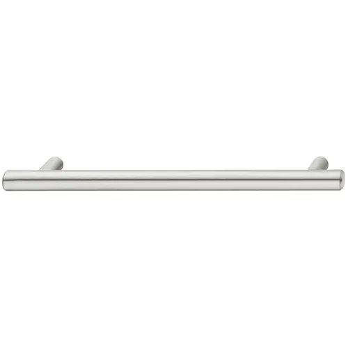 Bar Handle, Steel 156 226 x 35 mm Elemental Collection, Stainless steel look, 156 mm CTC Nickel plated, brushed