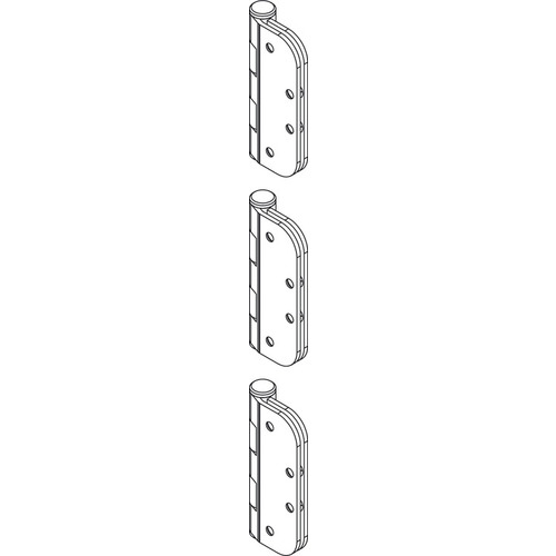 Mortise Straight Hinge Set for Inward Opening Al Fresco Summit, Stainless Steel, Satin satin-finish