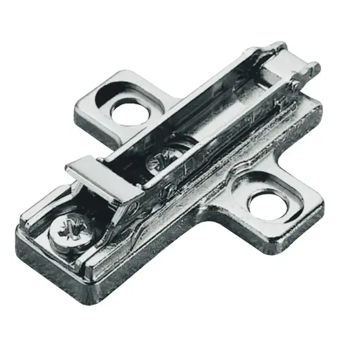 Aluminum Frame Wing Mounting Plate, Salice, Without Pre-Installed Euro Screws 9 mm BAR3R99 Quick fixing system, 9 mm, BAR3R99, nickel-plated Nickel plated