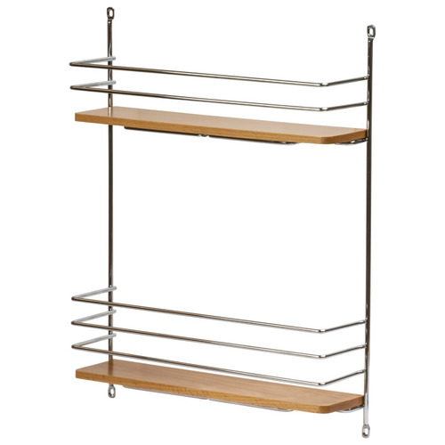 Door Rack, Cabinet Accessory Overlay 21" 20 5/8" 14 1/4" For 21" overlay door, W x H: 362 x 533 (14 1/4" x 20 5/8") Chrome