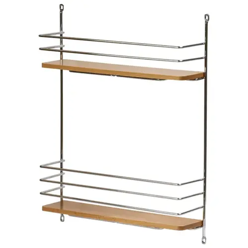 Door Rack, Cabinet Accessory Inset 21" 18" 14 1/4" For 21" inset door, W x H: 362 x 457 (14 1/4" x 18") Chrome