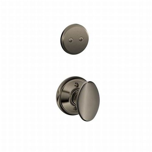 F94 Siena Knob Inside Trim for Dummy Handleset Satin Nickel Blackened