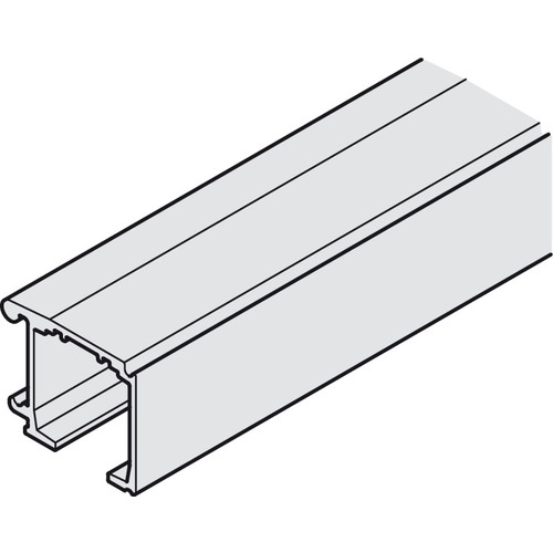 Single Upper Track, Wall mounted 9' 10 1/8" For Slido D-Line11, Aluminum, clear anodized, length 3000 mm Silver colored, anodized