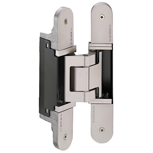 Concealed Hinge, TECTUS TE 540 3D A8 030 3D adjustable, size 200 mm, Polished brass-plated Brass colored, polished, powder coated