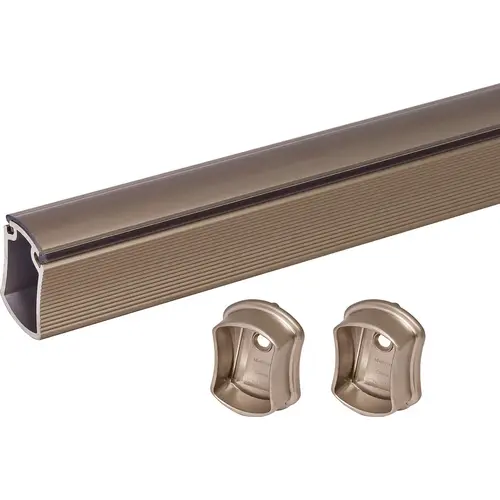 Wardrobe Tube with End Supports, TAG Signature Collection 29 3/4" 29 3/4", matt nickel Matt nickel