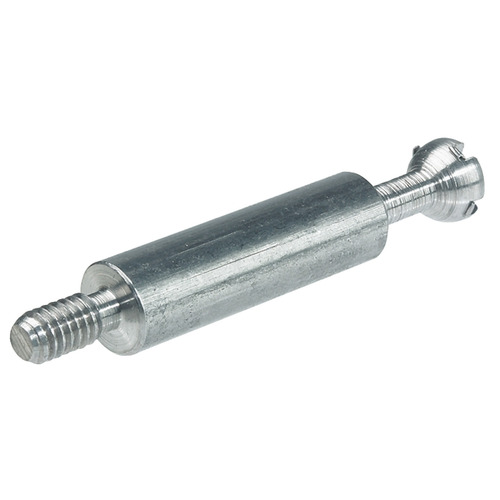 Connecting Bolt, S100, Minifix System, with M4 thread 34 mm Bolt hole 8 mm, bolt head diameter 7 mm, Drilling distance B: 34 mm, galvanized, thread length L: 7.5 mm Zinc plated