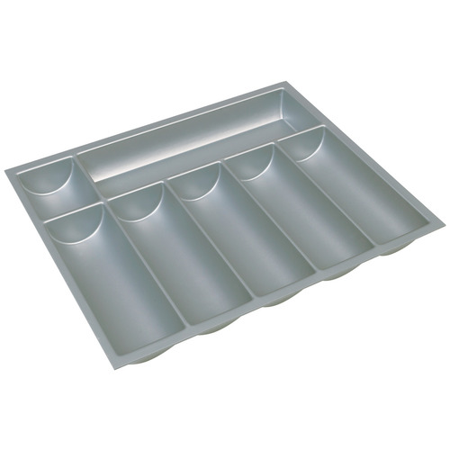 Cutlery Tray, Drawer Insert, Plastic 21" 14 - 18" Silver, width 350-450 mm (14-18") Grey