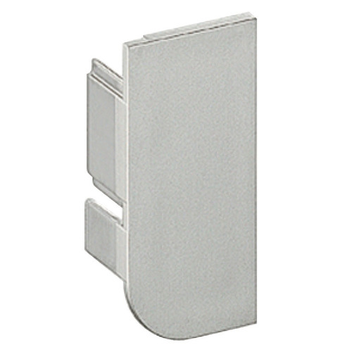 L-Profile End Cap, Plastic right Passages Collection, Matt aluminum, right hand Matt aluminum