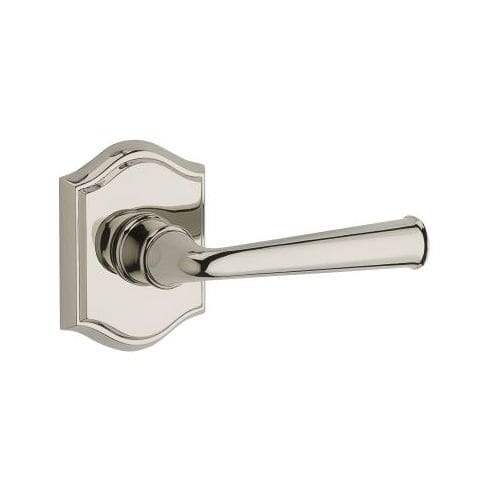 Baldwin PV.FED.TAR Federal Privacy Leverset with Traditional Arch Rose, Polished Nickel