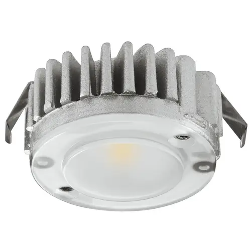 Light module, Hafele Loox5 LED 3008 24 V modular 2-pin (monochrome) drill hole diameter 35 mm aluminum 76 lm/W 115 lm Light colour: Cool white 5000 K, energy efficiency class: A+, Cool white 5000 K