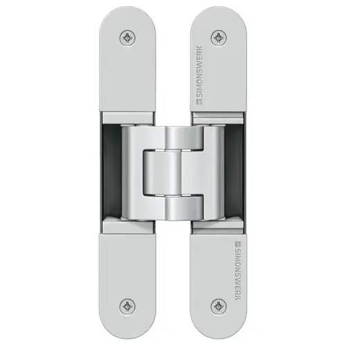 Concealed Hinge, TECTUS TE 340 3D 3D adjustable, size 160 mm, Satin nickel Nickel colored, satin-finish, powder coated