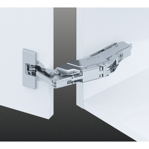 Concealed Hinge, Grass TIOMOS, 155 degree Opening Angle, Full Overlay 45/9.5 Without soft closing mechanism Self close, screw-on, model F045138499217 Nickel plated